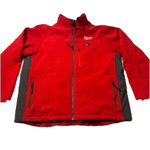 Milwaukee M12 12V Mens Heated Toughshell Jacket, Red, XXL JACKET ONLY